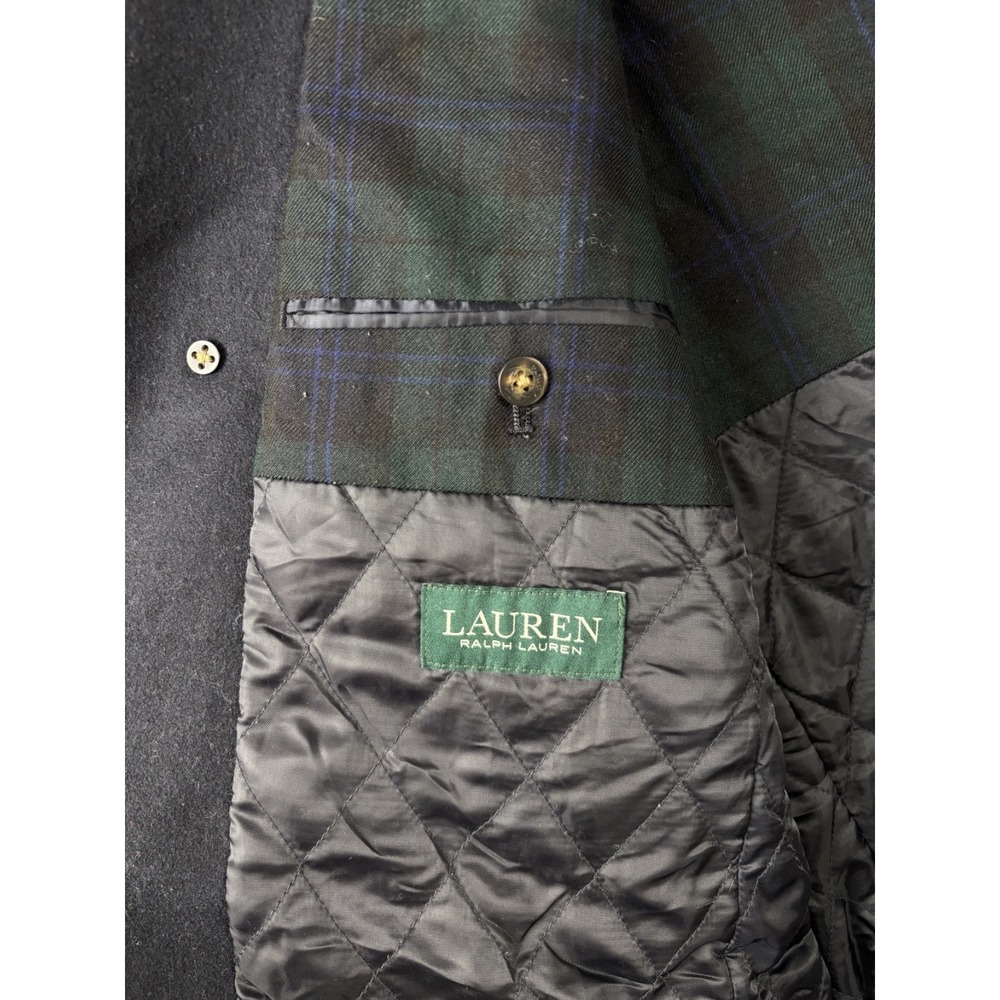 Ralph Lauren Coat Men Size 48L Navy Blue Luke Peacoat Wool‎ Heritage Nautical - Picture 5 of 9